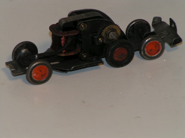 VIEW OF THE CHASSIS FOR THE TRUCK.