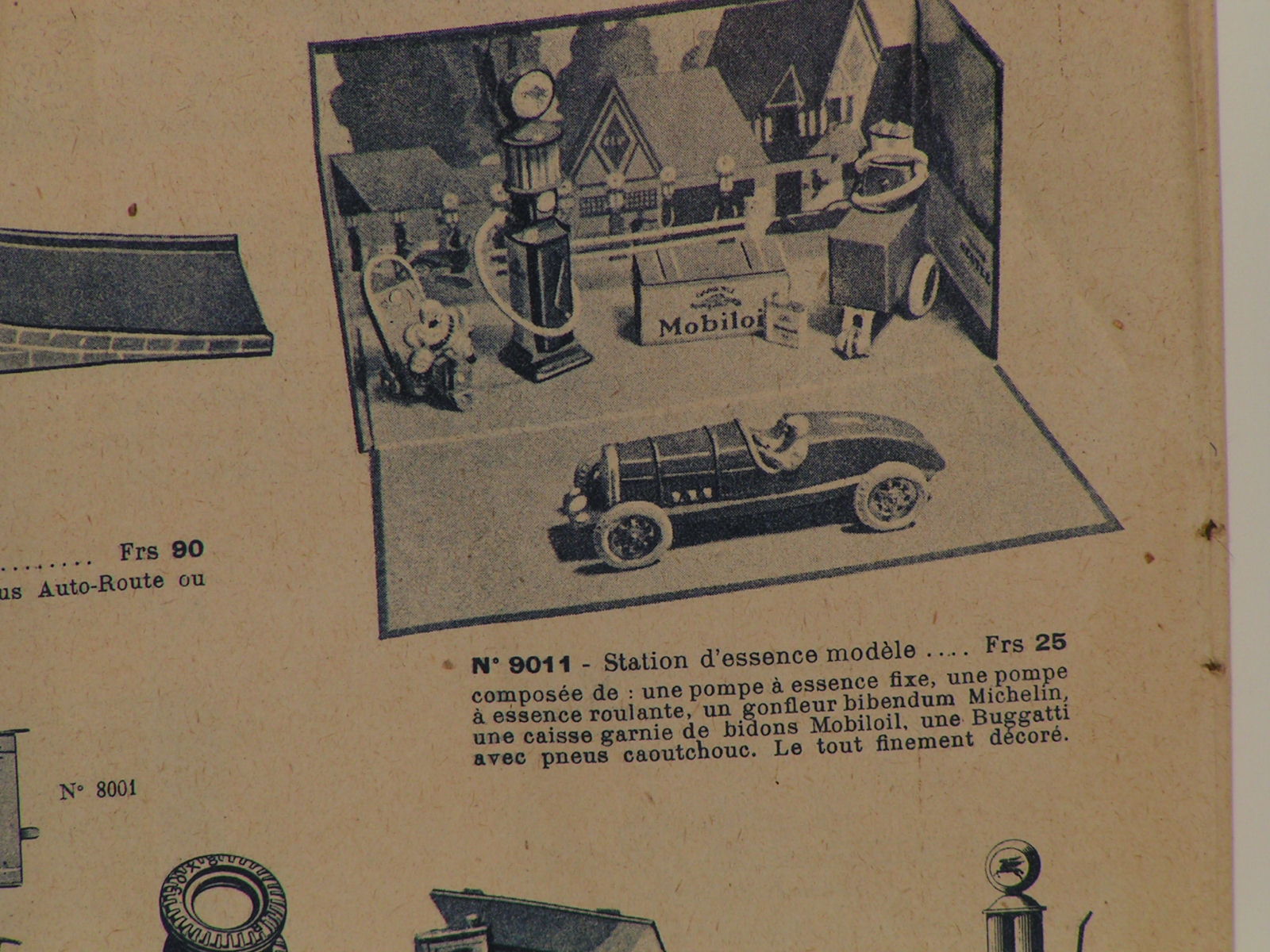 1937 CATALOG SHOWING THE BUGATTI DISPLAY