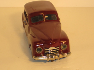 FRONT VIEW OF THE 12 INCH LONG METAL BODY ALFA ROMEO S 10 Normale Berlina Prototype 1938