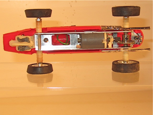 CHASSIS OF THE 1/24TH SCALE FERRARI 158 SET CAR 