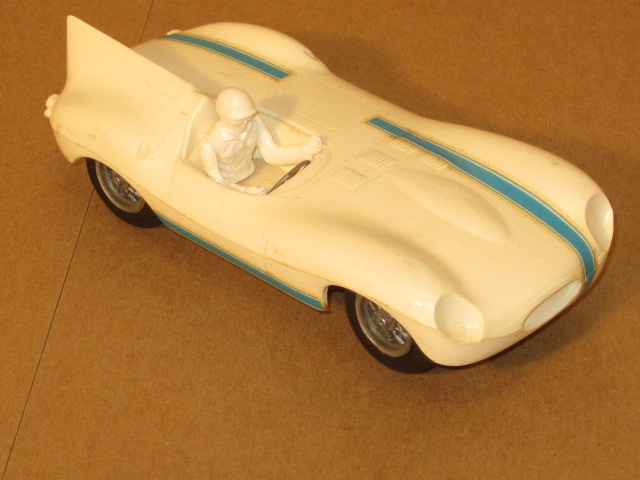 1/32ND SCALE JAGUAR D , 3 1/2 VOLT MOTOR,1961