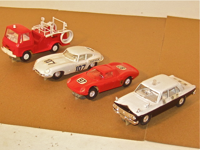 4 CARS FROM THE PANORAMA RACE SET.VERY RARE 