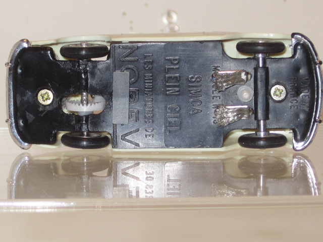 underside of the Simca Plein Ciel