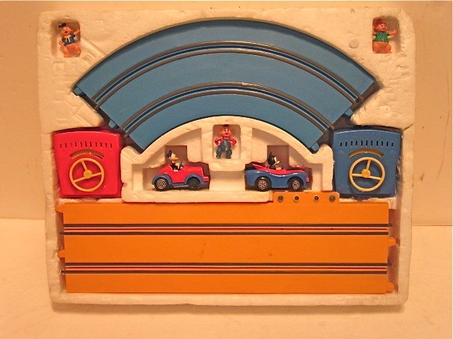 CONTENTS OF THE 1/43RD SCALE WALT DISNEY SET. MICKEY MOUSE, DONALD DUCK , & HIS 3 NEPHEWS 