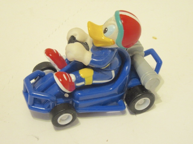 DONALD DUCK ON A GO KART