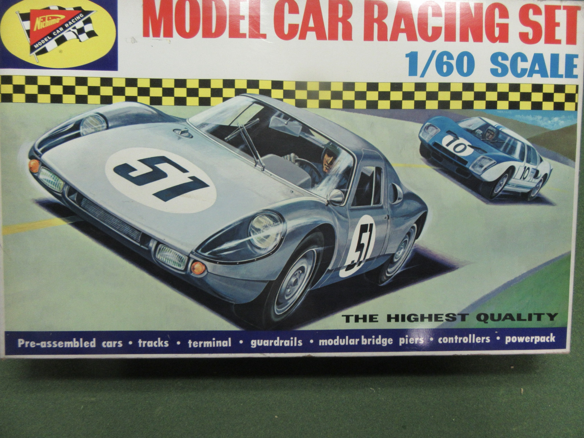 1/60TH SCALE SET WITH PORSCHE 904 & FORD GT40 .RARE