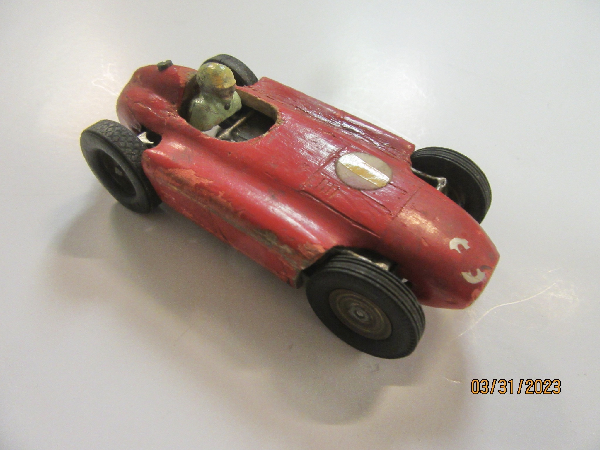 1/32ND SCALE WOOD BODY LANCIA FRRARI WITH 2 MOTORS. RAIL CAR  