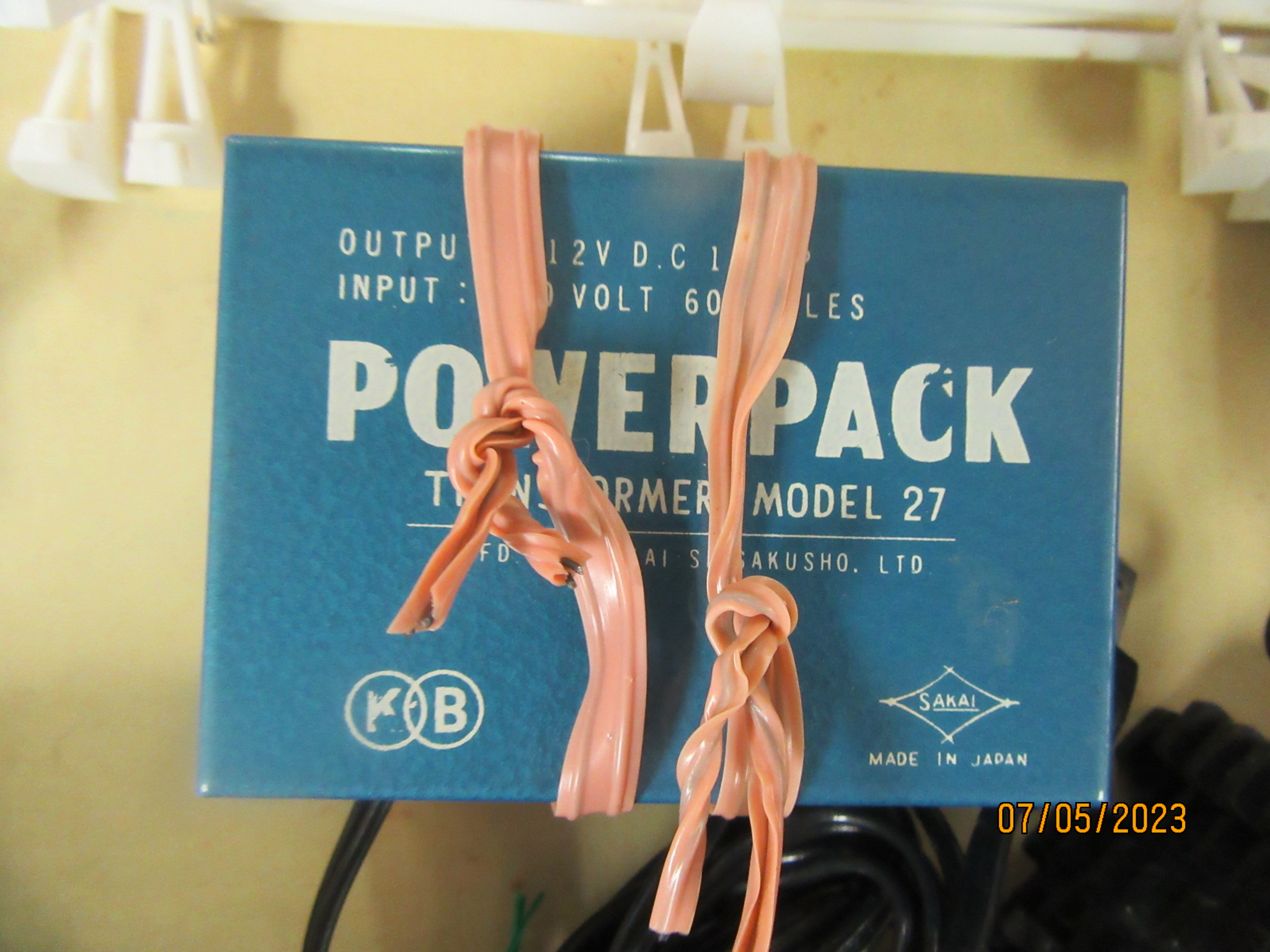 JAPANESE MADE SAKAI TRANSFORMER USED IN THE 1966 SET. KB TRADEMARK