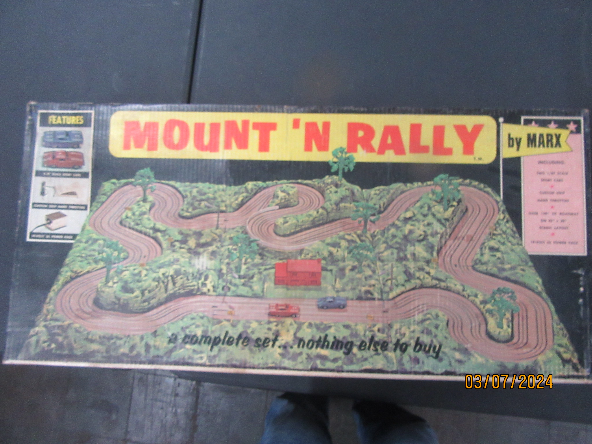 HO 6 PANEL MOUNT N RALLY SET 1965,1 HOUSE,FORD T Bird AND CORVETTE