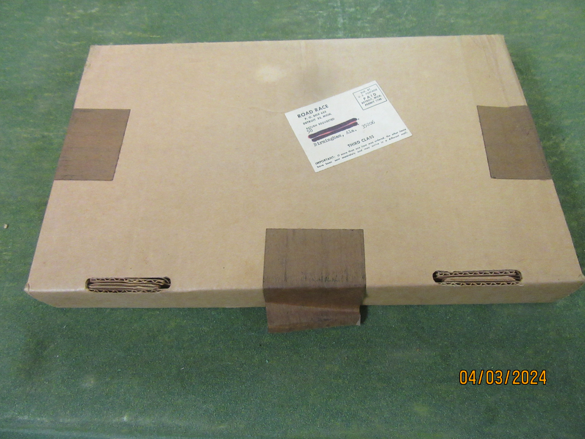 MAIL ORDER BOX. tHIS SET COULD ONLY BE ORDERED FROM ADS PLACED IN COMIC BOOKS