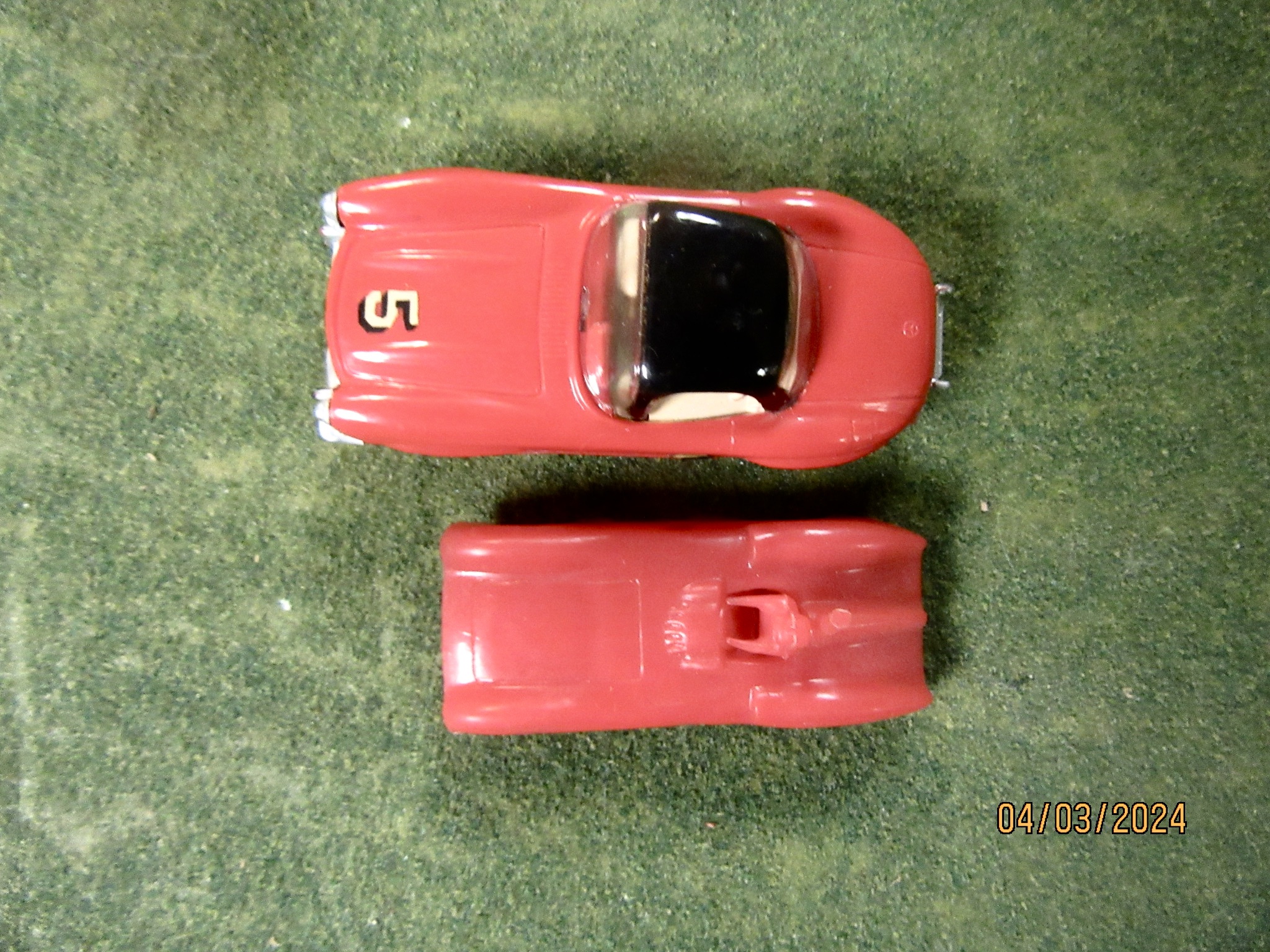  THE MAIL ORDER MERCEDES NEXT A HO SCALE CAR TO SHOW THE DIFFERENCE IN SIZE. 
