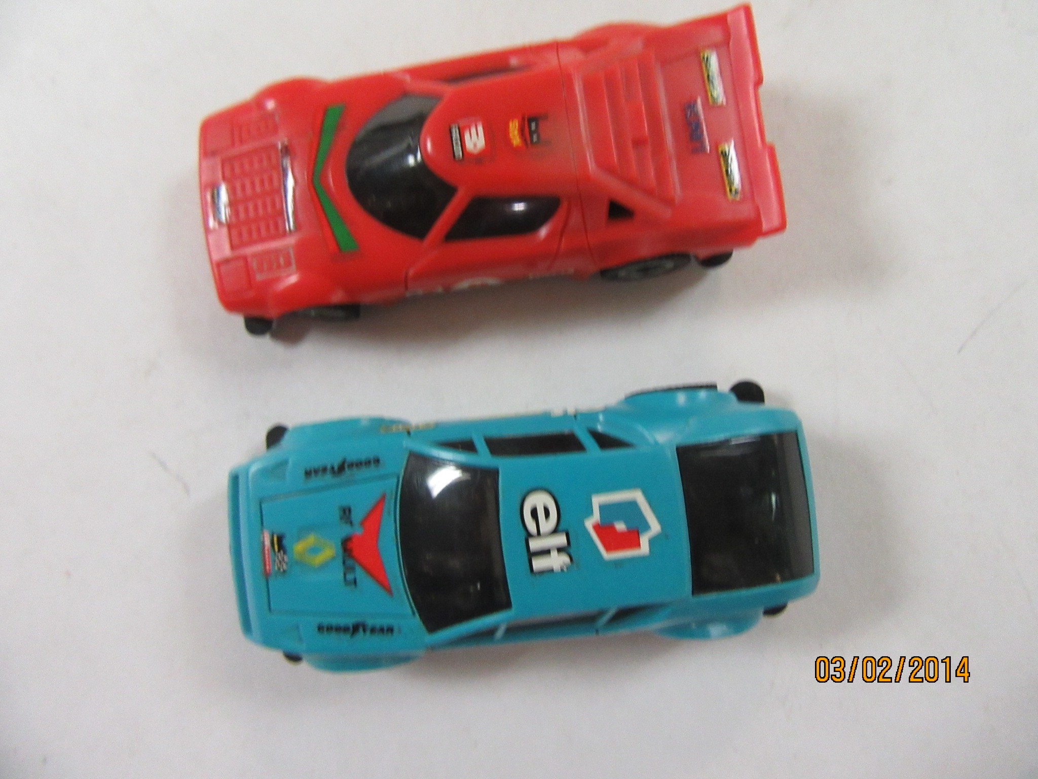 BOTH 1/60TH SCALE CARS TOGETHER