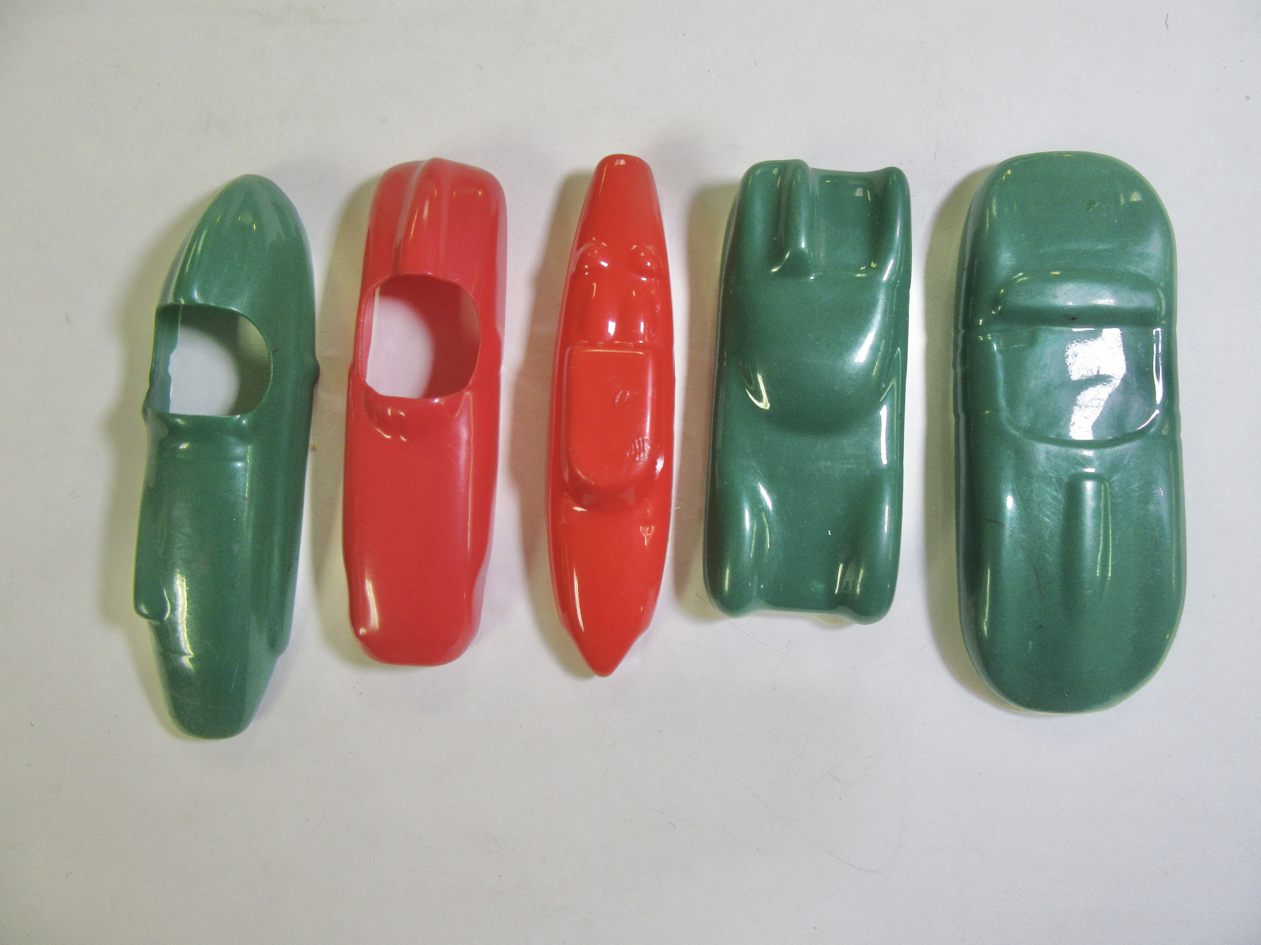 5 EARLY VACUUM BODIES. ALL RARE