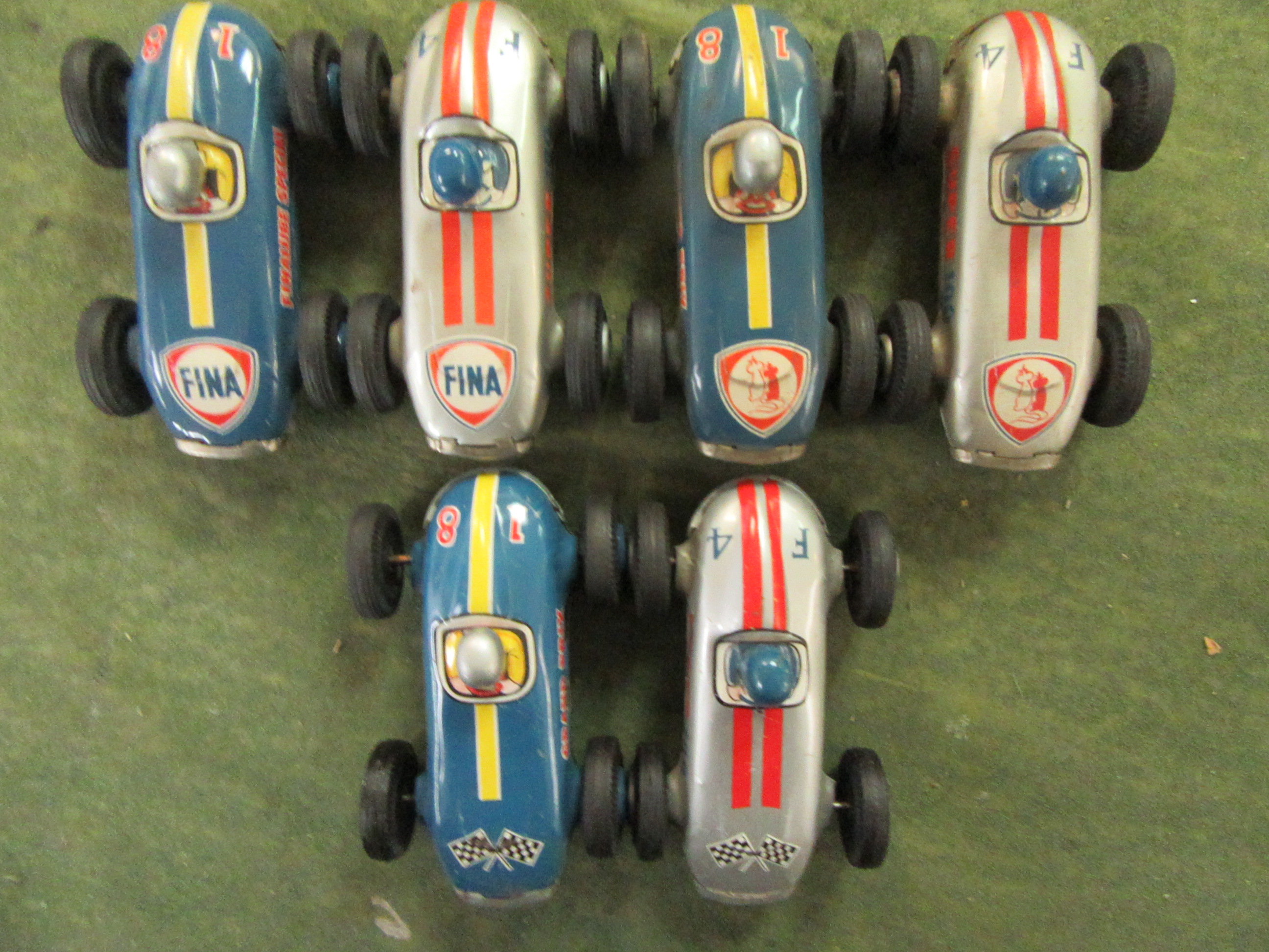 ALL 6 TINPLATE CARS