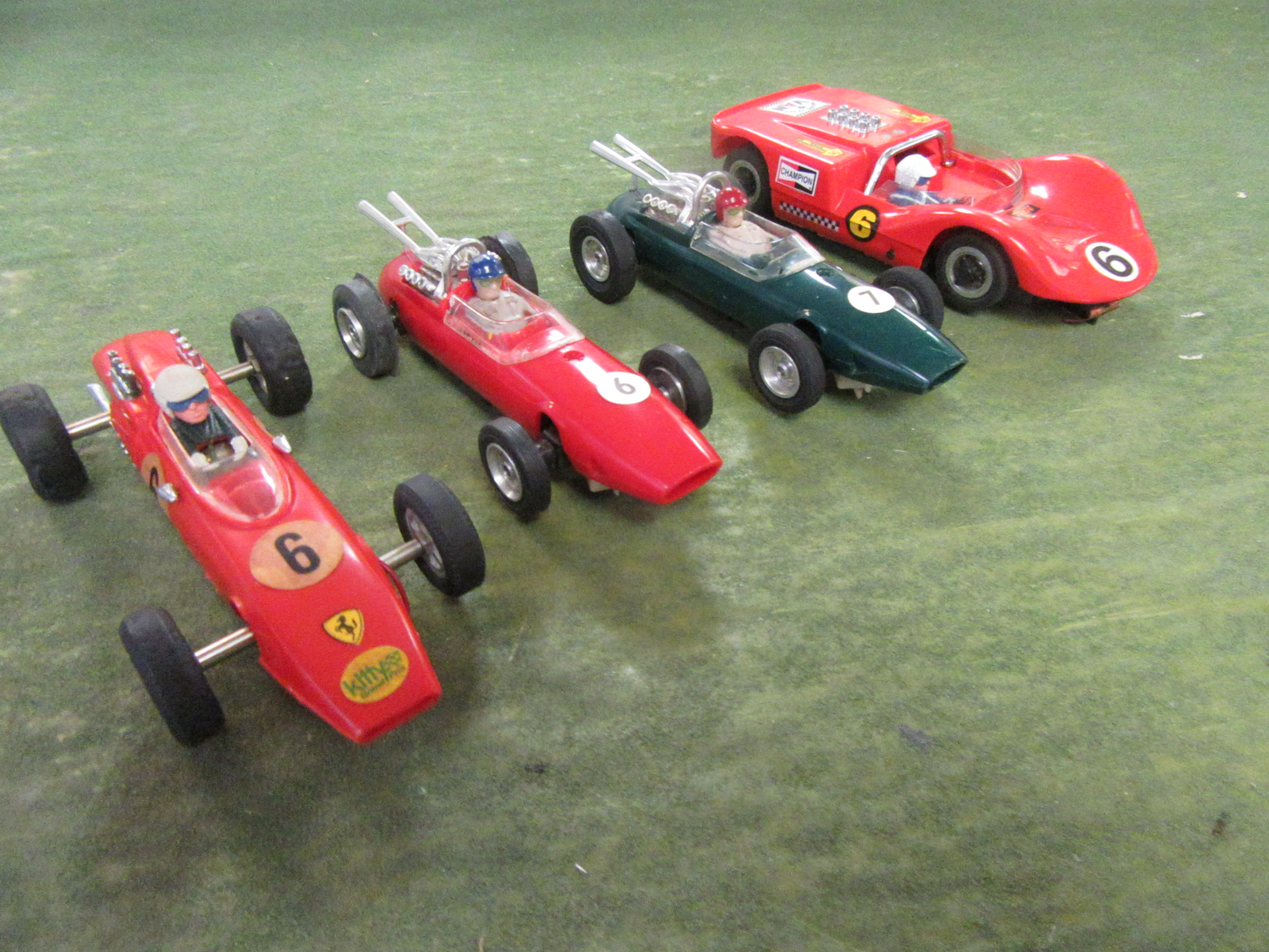 ALL FOUR 1/24TH SCALE KITTY CARS.