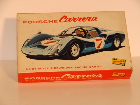 BOX TOP OF THE 1/24TH SCALE PORSCHE CARRERA 6 KIT. MIB