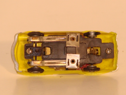 UNDERSIDE OF THE HO SCALE MERCEDES 190SL