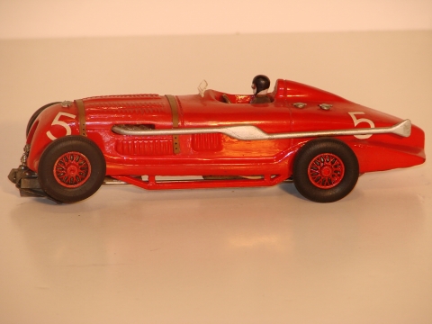 1/32ND SCALE SIDEVIEW OF THE 1/32 WOOD BODY 1929 BIRKIN BENTLEY BROOKLANDS CAR.