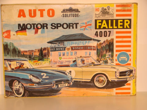 BOX TOP OF THE HO SCALE SPORT-RENNPACKUNG SOLITUDE SET. MIB