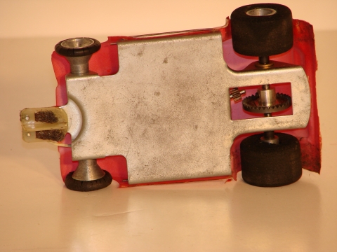 BOTTOM OF A 1/32ND SCALE CHASSIS
