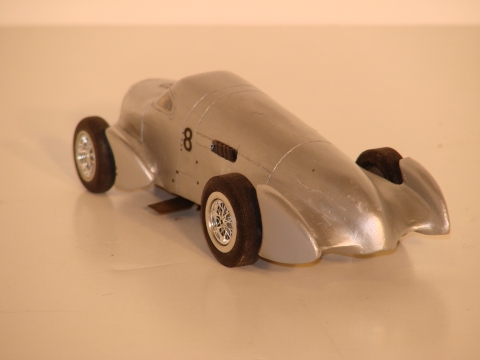 1/32 Wood Auto Union 1935 by Roland Koehler Germany made for the 2000 Brooklands rail car meet