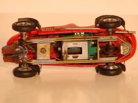 BOTTOM OF THE 1/32ND SCALE WOOD BODY MASERATI