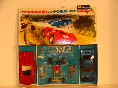 1/24TH SCALE VACUUM BODY FERRARI & FORD GT40 KIT. MIB