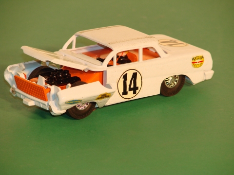 1/32 1965 HANDMADE PROTOTYPE CHEVY CRASH CAR SHOWING WHAT HAPPENS IN A CRASH,VERY RARE
