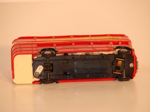 UNDERSIDE OF THE DOUBLE DECKER BUS