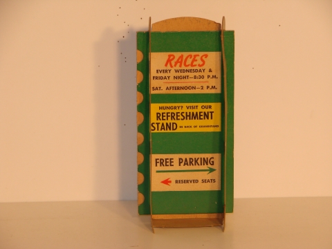 CARDBOARD RACE SIGN