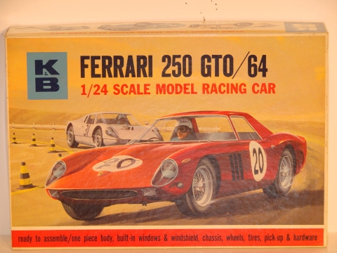 BOX TOP OF THE 1/24TH SCALE FERRARI 250 GTO/64