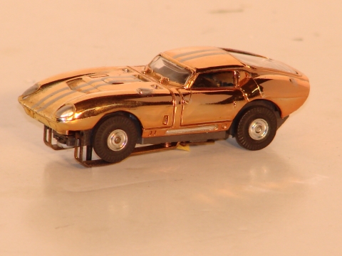 HO SCALE GOLD CHROME PLATED COBRA DAYTONA