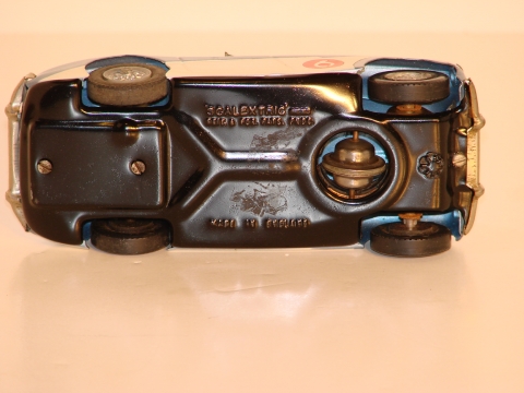 BOTTOM OF THE TINPLATE AUSTIN HEALEY SHOWING THE GIMBAL